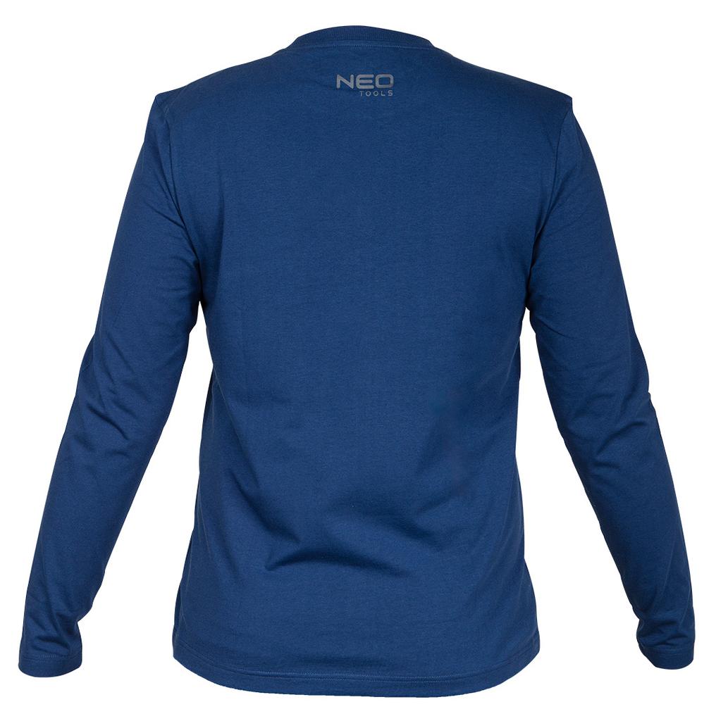Long-sleeved navy blue T-shirt, size XXXL