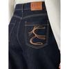 ELLE Women's Retro High-Waist Straight Leg Denim Jeans
