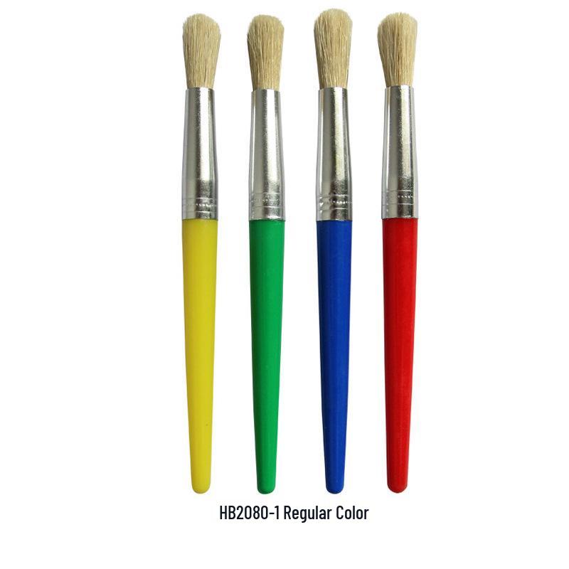 10-Piece Nylon Oil & Acrylic Paint Brush Set for Students