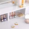 VASAGLE Dressing Table with Large Rectangular Mirror, Makeup Table with 2 Drawers and 3 Open Compartments, Vanity Table, Modern Style, White