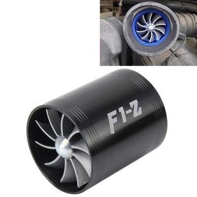 F1-Z Auto Edelstahl Universal Kompressor Dual Doppel Turbine Lufteinlass Kraftstoff Sparen Turbo Turbolader Lüfter Set kit