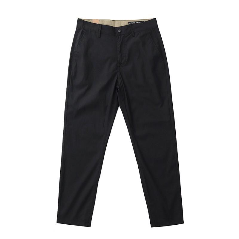 Mens Slim Straight Leg Pants Thin Business Casual American Style Daily Wear Trousers