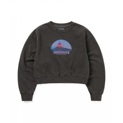 Volcano W creWneck Charcoal