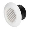 Round Air Vent ABS Louver Grille Cover Soffit for Bathroom Office Kitchen Ventilation 4in