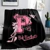 Pink Panther Printed Flannel Blanket, Soft Throw for Bedroom Sofa, Washable, Christmas Present, Great Gift.
