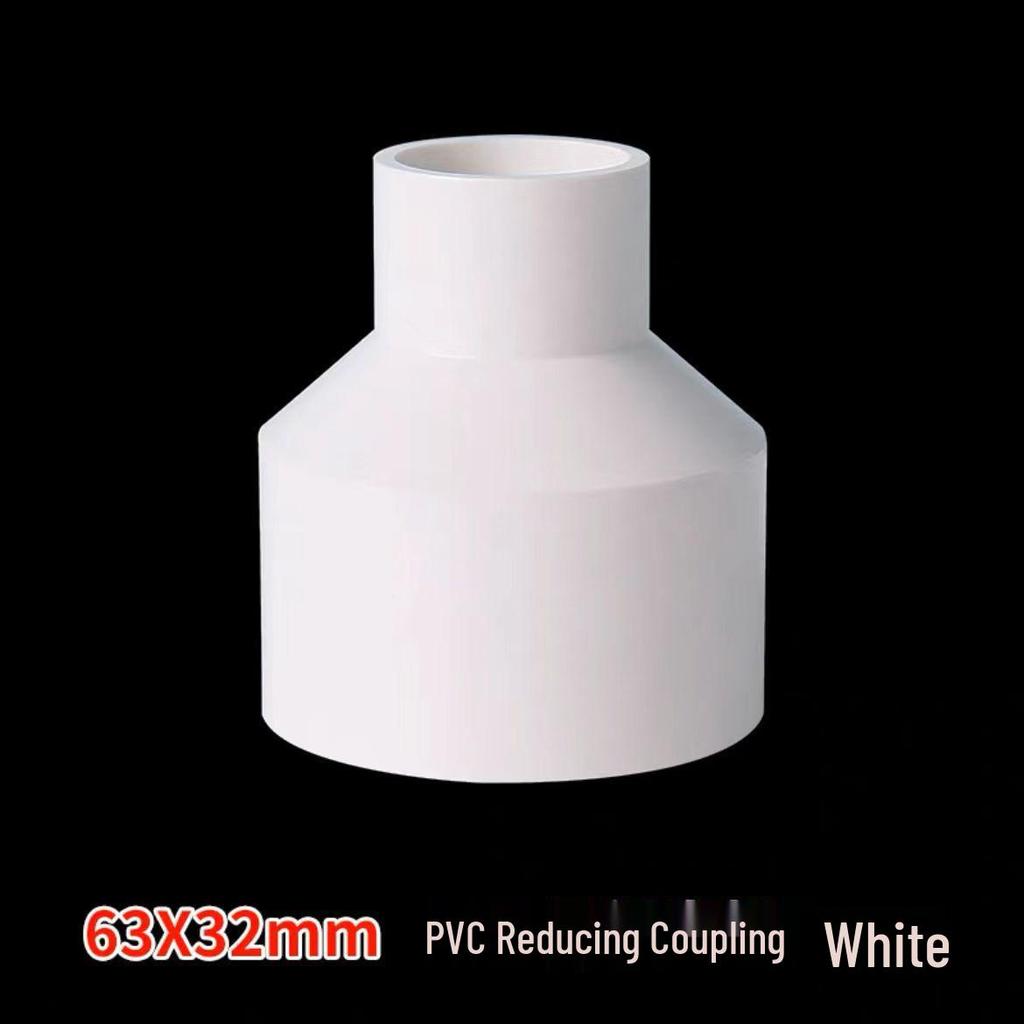 Acoplamiento Recto Reductor de PVC 1/2" a 3/4" Conector de Accesorio para Tubo de Plástico