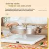 ZISIZ Hammered 304 Stainless Steel Divided Hot Pot