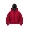 2025 Unisex Autumn Solid Color Double Hood Sweatshirt Set - European & American Style, Personalized Unique Design