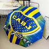 1 Stück Boca Fußballverein Bedruckter Regenschirm Faltregenschirm, Automatischer Regenschirm 8-Rippen für Reisen, Camping Fan Geschenke Weihnachtsgeschenke