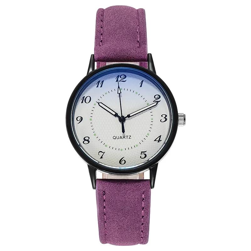 Classic Vintage Women Analog Quartz Watch Casual Leather Band Strap Round Wristwatches Luminous Waterproof Clock Reloj