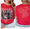 A Tshirt Inspired By Country Music  Morgan Warrens Still A Problem 2026 Tour Womens Printed Pattern Tshirt