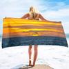 Beach Ocean Microfiber Beach Towels Quick Drying Towel,Retro Tropical Summer Absorbent Sand Free Sandless Swim Pool Beach Towel