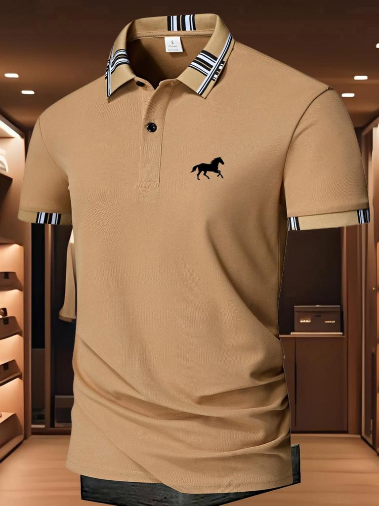 Herren-Poloshirts - Kurzarm & Kragen, Herren-Arbeitshemd für Business Casual Sommermode Tägliche Kleidung