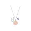 Zodiac Serie Anhänger Stier Violette Halskette Damen Halskette 5349223