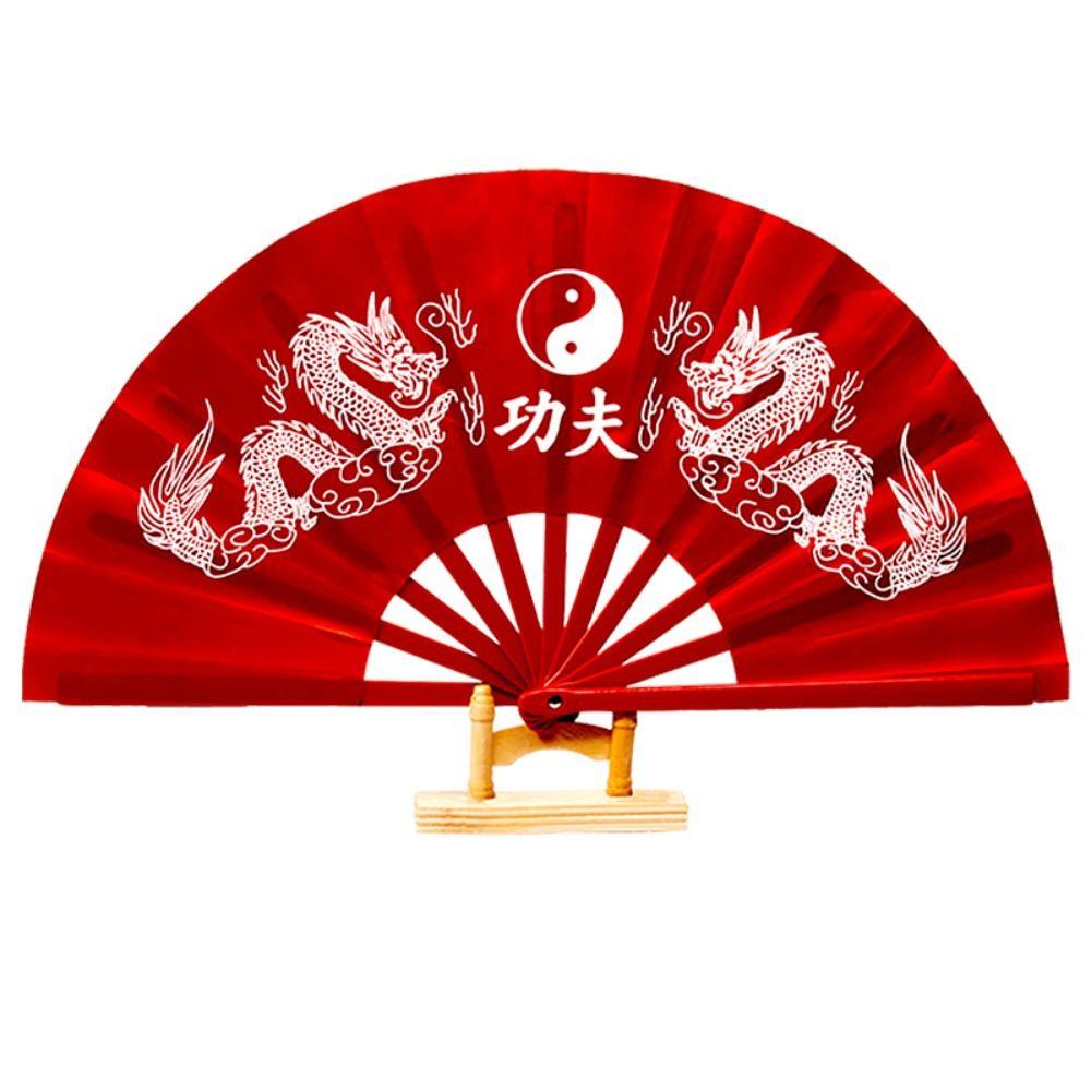 8 Inch Kung Fu Fan Classical Yoga Fan Photo Prop Plastic Bone Fan  Wedding Party Decor