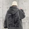 Men's Oversized Graphic Hoodie Hip Hop Style Long Sleeve Pullover Sweatshirt