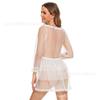 European and American women's perspective pajamas lace transparent mesh nightgown bride wedding sexy nightgown