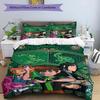 3-teiliges Bettbezug-Set (1 * Bettbezug + 2 * Kissenbezug, ohne Kern), Ben 10 Cartoon-Aufdruck Bettwäsche-Set, Schlafzimmer-Dekoration, Ganzjahres, Geburtstagsgeschenk