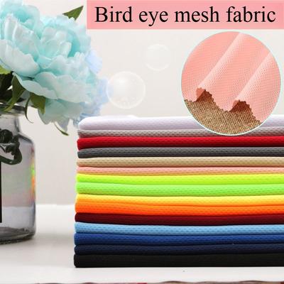 Bird's Eye Mesh Fabric Knitted By The Meter for Clothing Dresses T-shirt Sewing Plain Quick-drying Sportswear Textile Breathable