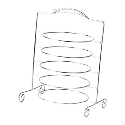 Convenient Service Support Panel Organizer of Multi -level Plates Storage Shelf for Kitchen