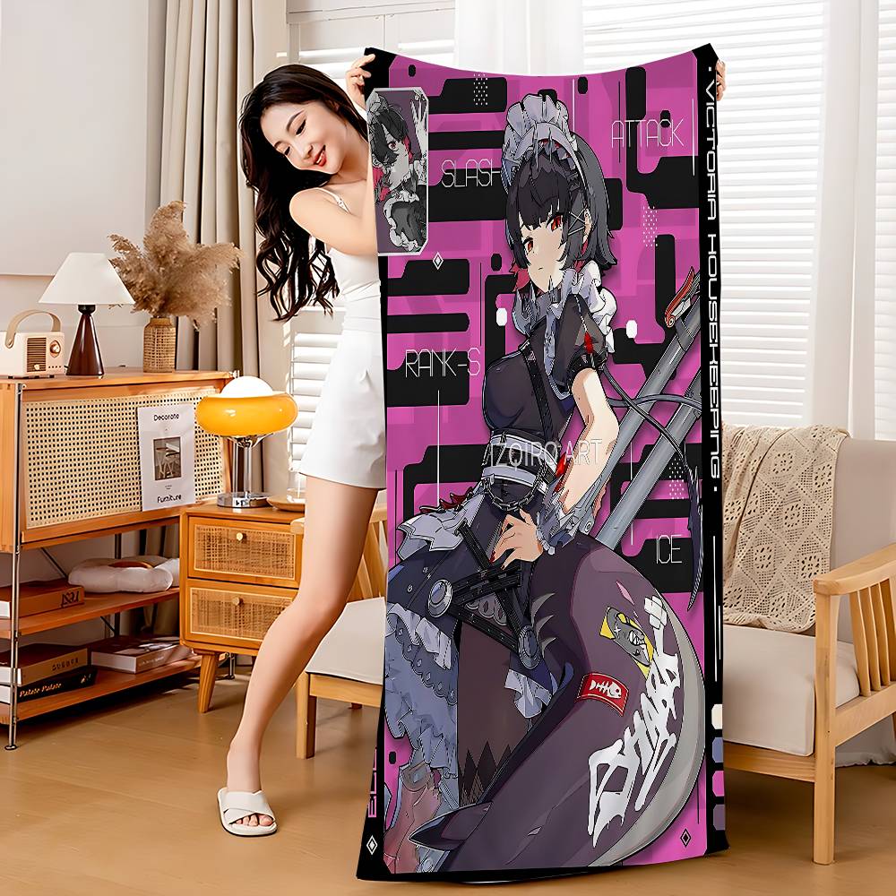 ZZZ Ellen Joe Game Zenless Zone Zero Microfiber Beach Towel Absorbent Quick dry Soft Yoga Swimming Resort Mountain Climbing