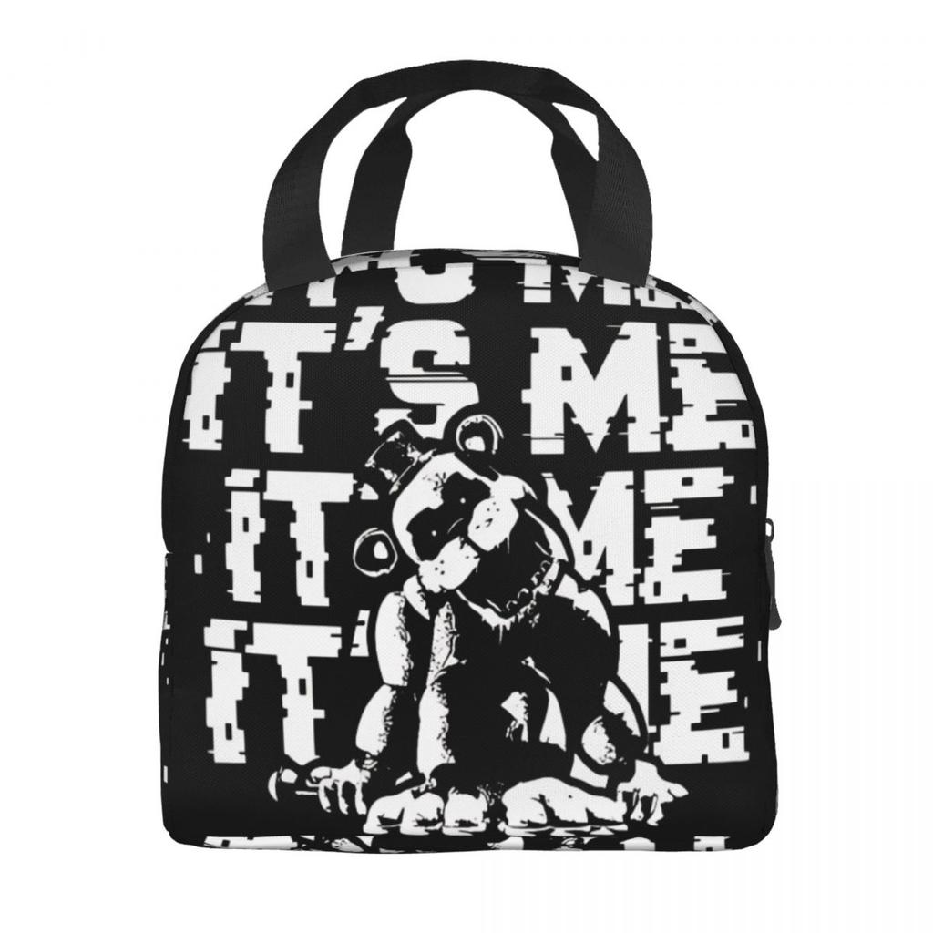 FNAF At Freddys Product Insulated Lunch Bag For Picnic Food Storage Bag Leakproof Thermal Cooler Lunch Boxes