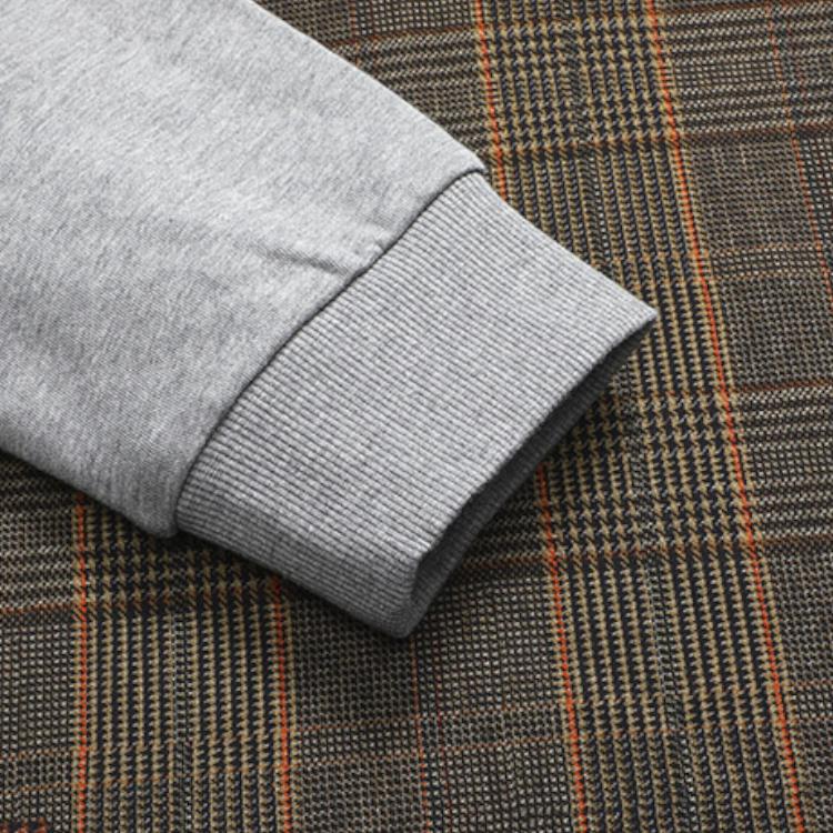 Fila Mihara Yasuhiro Kollaborationsserie Colorblock Kapuzensweatshirt Herren Sweatshirt Moosbraun F11M213201F-LK