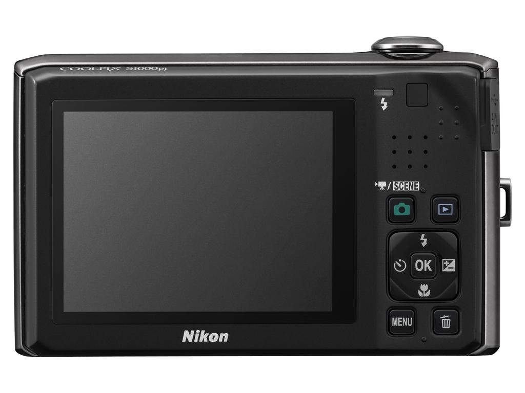 Nikon COOLPIX S1000pj Digitalkamera Silber, (S1000pjSL)