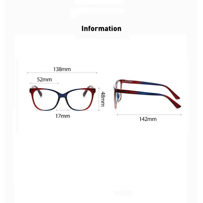 Fashionable and Personalized Contrasting Presbyopia Glasses New Large Frame Glasses Blue Light Blocking Eye Protection
