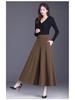 Spring 2026 Elastic Waist Casual Wide-Leg Skirt Pants