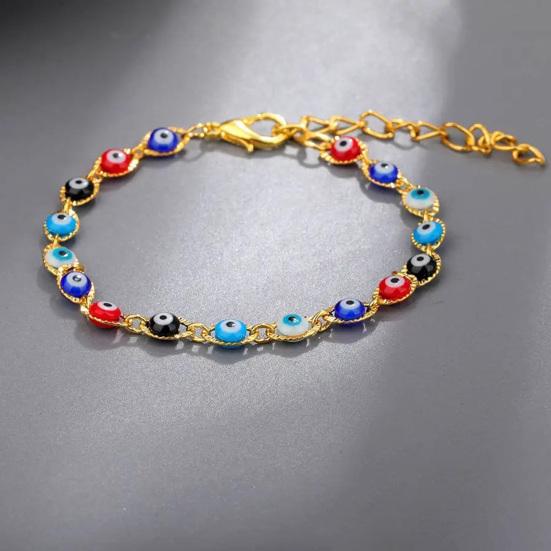Yousheng Women Bracelet New Trend Personality Hip Hop Cool Punk Adjustable Colorful Demon Eyes Adults Bracelet Fashion Jewelry