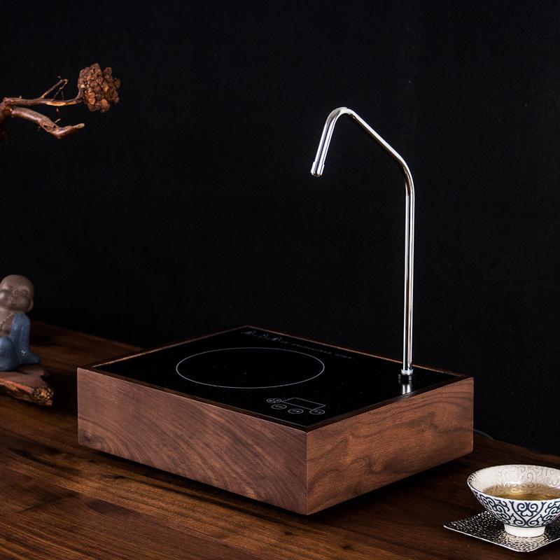 

Электрическая чайная плита из дерева черного ореха - Универсальный керамический насос для заваривания чая