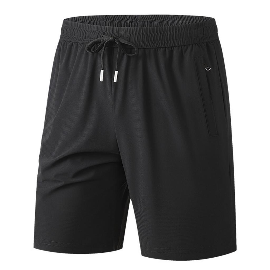 Men's Loose Fit Lightweight Quick Dry Breathable Athletic Shorts with Adjustable Waistband and Zipper Pocket for Sports and