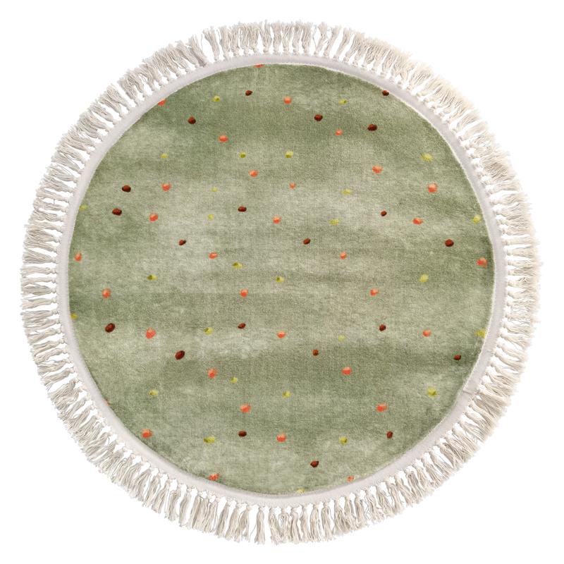 Cute Round Rug Bedroom Tassel Carpet Mat Bedside Kids Room Ddecoration Cartoon Floor Mats Home Soft Machine Washable Area Rugs