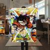Dragon Ball Character Poster Print Flannel Blanket,High quality Comfortable for All Seasons,Home Decor,Warmth and Comfort,Perfect for Christmas Gifts