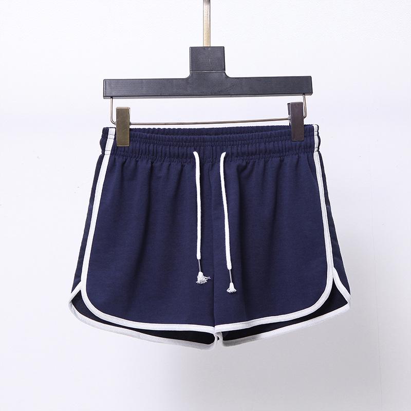 

Женские летние брюки больших размеров с высокой посадкой и широкими штанинами XXL темно-синий