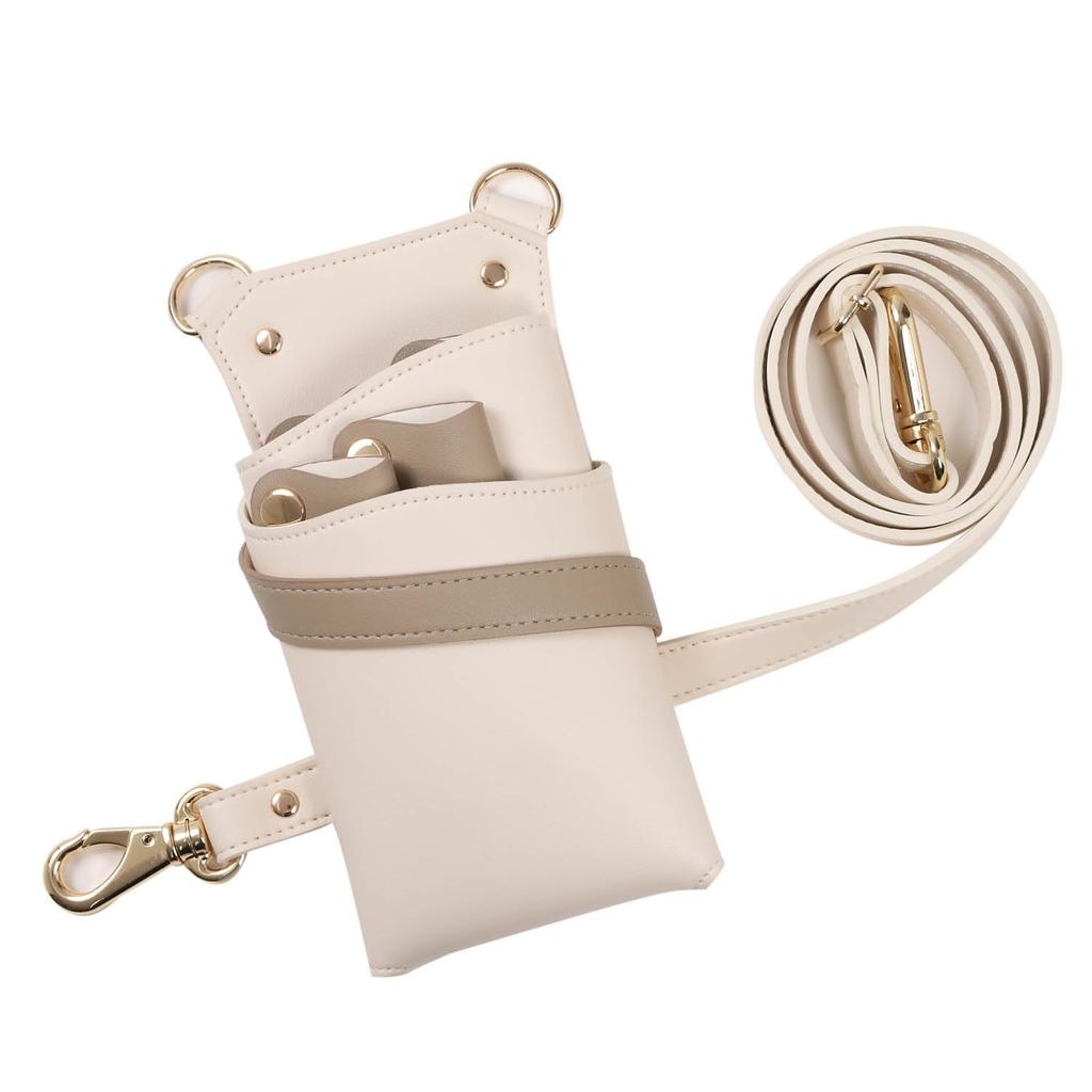 DEEDS Latina Ivory x Scissors by a Japanese Scissor Case Perfect for and No. 374, Greige, 3-5 Case, DEEDS, Manufacturer. Hairdressers, Trimmers,