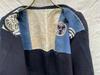 [USED] Antique Indigo Happi Coat, Subtle Back Oshima Crest, Pre-war Japanese Style, Hand-Sewn Cotton Haori, Rare Aizome Fabric, Authentic Japan Decor