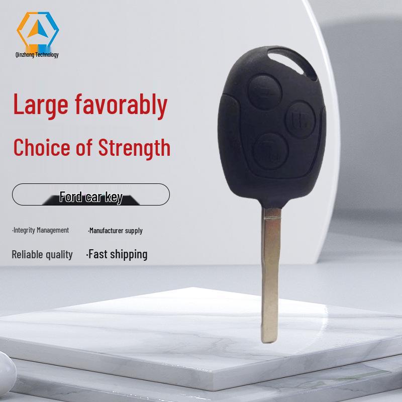 Compatible 3-Button Remote Key for Ford Focus/Fiesta with 4D63 Chip (433 MHz)