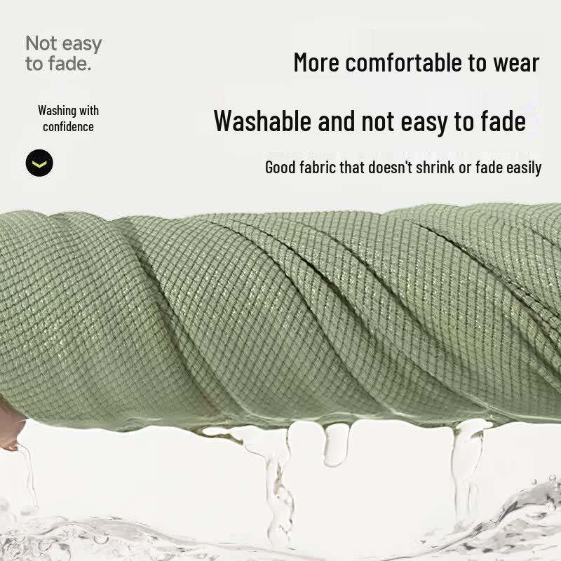 MINISO Men's Waffle Knit Long Sleeve T-Shirt