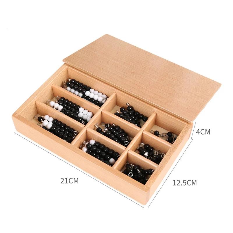 Arithmetic Beaded Mathematical Toy Montessori Black/Gray/Color Beaded Stick Boxed Mathematical Operation Learning Teaching Aids
