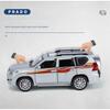 HAOCHI 1/24 Toyota PRADO Land Cruiser SUV Alloy Car Model Diecast Metal Off-road Vehicle Car Model Sound Light Children Toy Gift