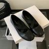 French Retro Cross-strap Mary Jane Shoes Women's Shoes 2025 New Autumn Height-increasing Ballet Shoes