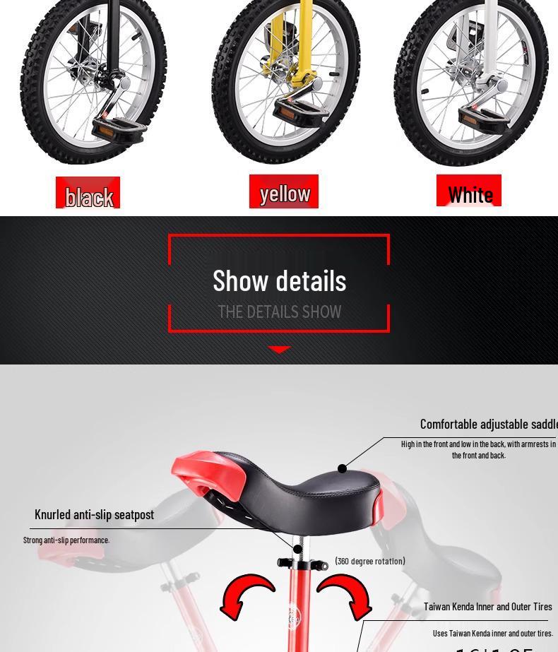 Cross-Border Unicycle for Children and Adults