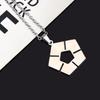 Anime BLUE LOCK Halskette Fußball Zeichen Edelstahl Metall Anhänger Halskette Für Frauen Männer Cosplay Requisite Zubehör Schmuck Geschenk