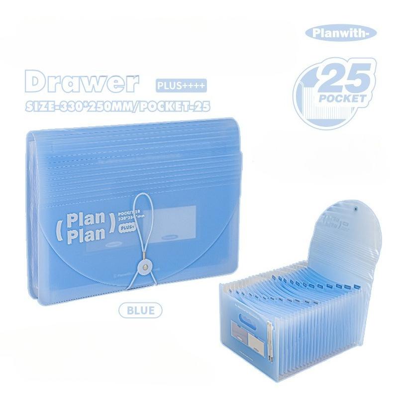 Planwith Project Drawer Large Organ Storage Book 25 Office Learning A4 Data Storage Book