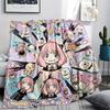 Anya Forger Cozy Warm Style Flannel Blanket Print Comfortable for Indoor Picnic Bedroom Sofa.-TING