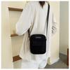 Women Corduroy Shoulder Bags Striped Cloth Fabric Handbags Casual Zip Tote Canvas Crossbody Bag Cute Shopping Bag for Ladies