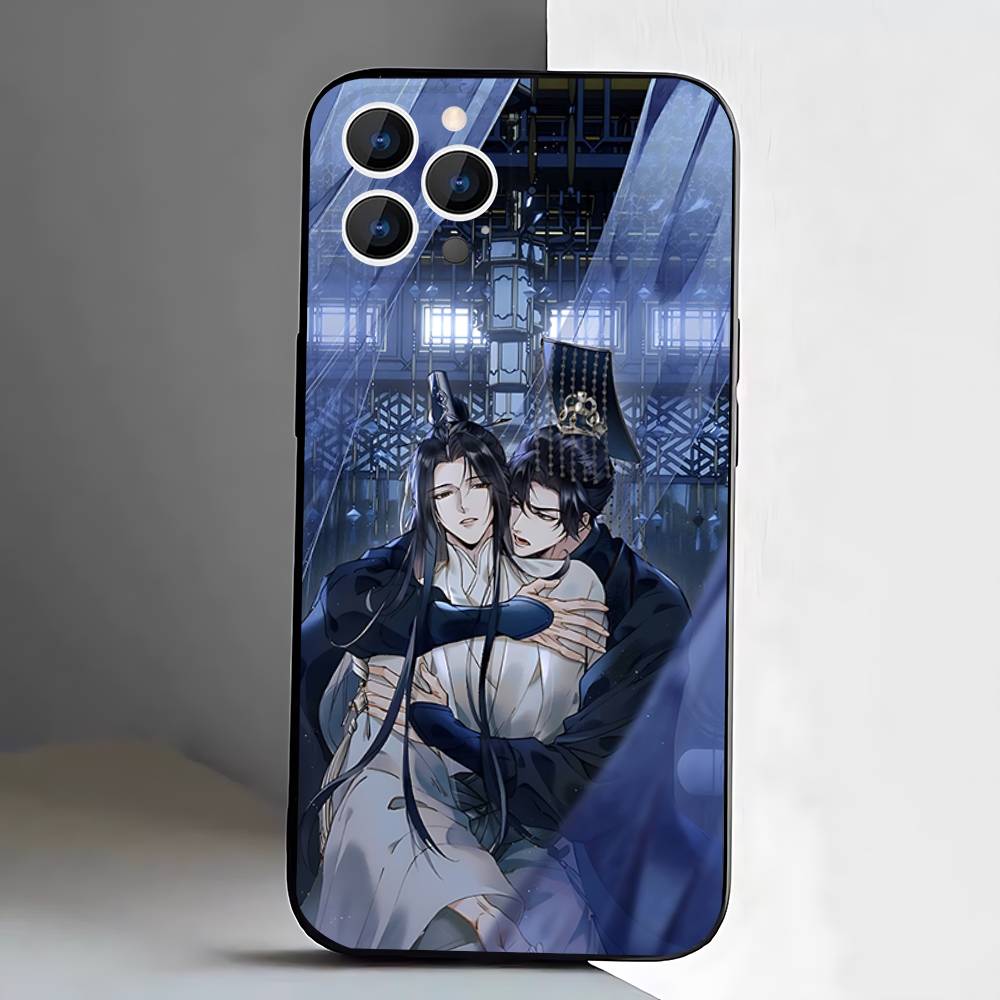 The Husky and His White Cat Shizun Phone Case For iPhone 17,16,15,14,13,12,11,Pro,XS,Max,XR,Plus,E,SE4,Mini Black Soft Cover