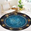 Alfombra Redonda para Zona de Cruce de Vórtice, Alfombra para Sala de Estar, Dormitorio, Sofá, Sala de Juegos, Decoración, Felpudo Antideslizante